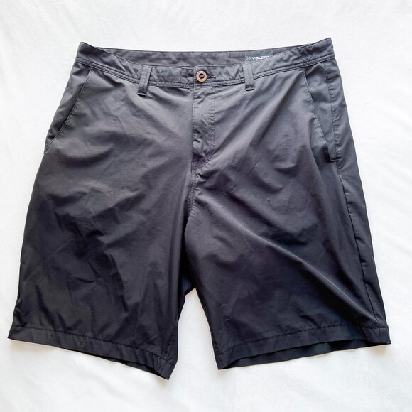 Volcom Black Swim and Chino Hybrid Shorts - Picture 1 of 5